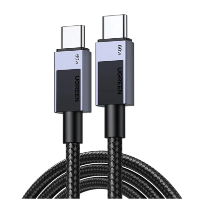 Kabel UGREEN L524 USB-C-USB-C 1m 60W (szary)