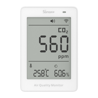 Miernik jakości powietrza WiFi LCD Sonoff AirGuard CO2 SAWF-08P - 2
