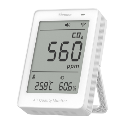 Miernik jakości powietrza WiFi LCD Sonoff AirGuard CO2 SAWF-08P