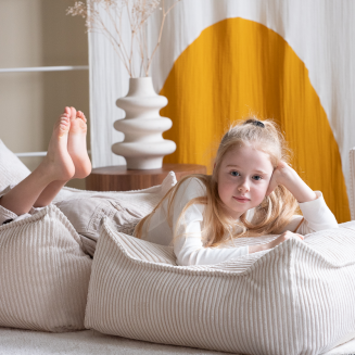 Pufa dziecięca Wigiwama Square Ottoman Marshmallow - 7
