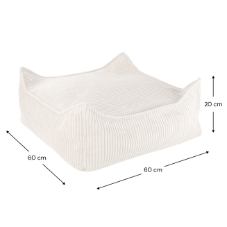 Pufa dziecięca Wigiwama Square Ottoman Marshmallow - 6
