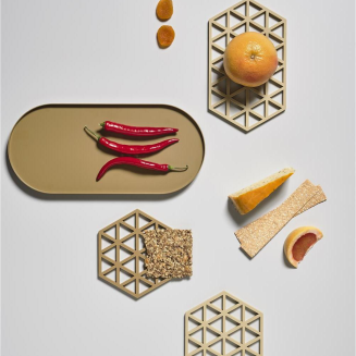  Zone Denmark Triangles Warm Sand Dish Mat 16x14 cm - 6