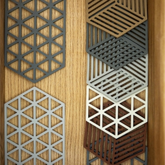  Zone Denmark Triangles Warm Sand Dish Mat 16x14 cm - 5