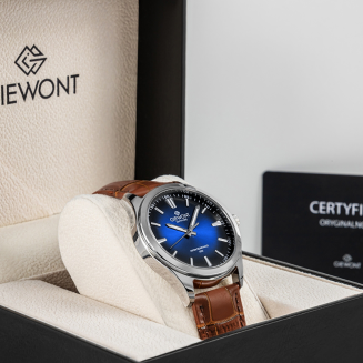Zegarek Męski Giewont Elegance Sapphire Brązowo Niebieski GW5160-A7 - 7