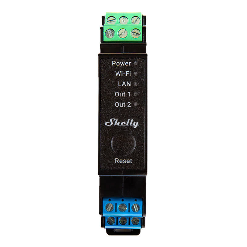  SHELLY Pro 2PM Wi-Fi/LAN DIN 2-channel transmitter