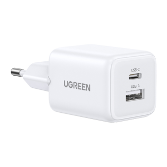  Ugreen X514 USB + USB-C, GaN, 20W Wall Charger (White) - 3