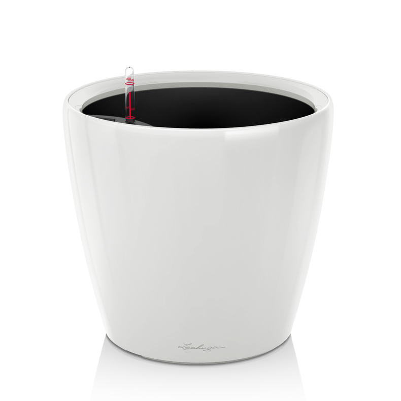  Lechuza Classico Premium LS 21 flowerpot | 28 | 35 | 43 | 50 white gloss