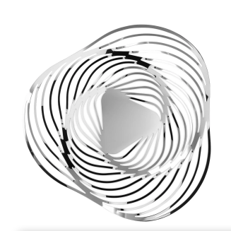 Patera na owoce Alessi Trinity polerowana 43 cm - 2