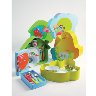 Sztućce dziecięce Casa Bugatti Baby Tweet 3 szt - 4