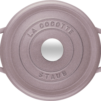 Garnek żeliwny okrągły Staub - 3.8 ltr, Kwiat Wiśni - 3