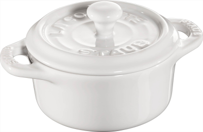 Staub Mini Cocotte Okrągły - 200 ml, Biały | CENA BLACK WEEKS