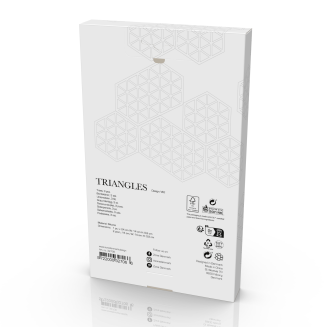 Zestaw 3 podkładek pod naczynia Zone Denmark Triangles Khaki&Sand&Indigo - 2