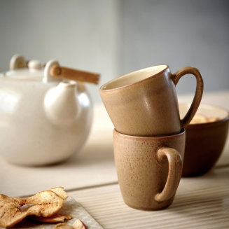 Dzbanek kamionkowy z sitkiem Bitz Cream 1.2l - 2