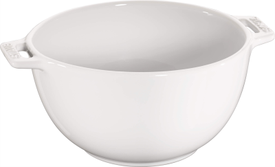 Miska z dwoma uchwytami Staub - 18 cm, Biały