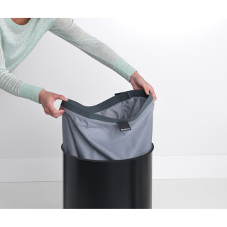  Brabantia laundry basket with cork cover, black, 60 liters - 4