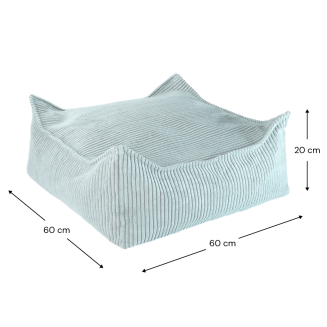 Pufa dziecięca Wigiwama Square Ottoman Peppermint Green - 5