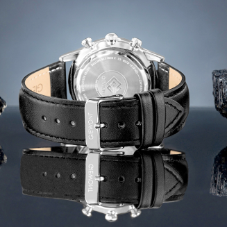 Zegarek Męski Giewont Chronograph Sapphire Czarno Niebieski GW5630-A3 - 6