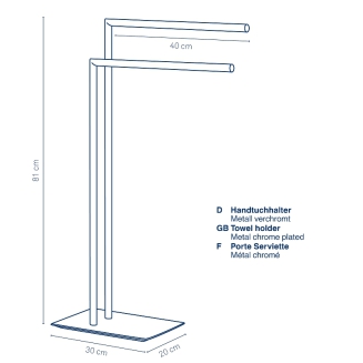 Stojak na ręczniki Kela Style Chrome - 6