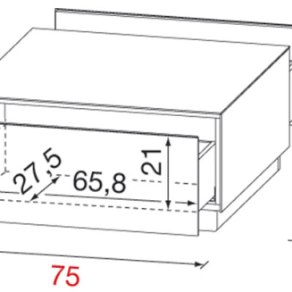 Stolik kawowy z szufladami Munari 4 kolory - 3
