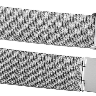 Bransoleta Fashion Mesh Srebrna IPS 22 mm FA22S - 4