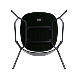  Eva Solo Dosina black oak & black leather armchair - 2