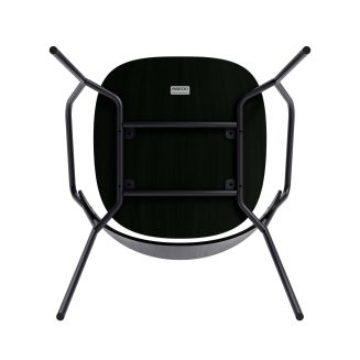  Eva Solo Dosina black oak & black leather armchair - 2