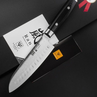 Nóż Santoku Yaxell Ran 16.5 cm - 5