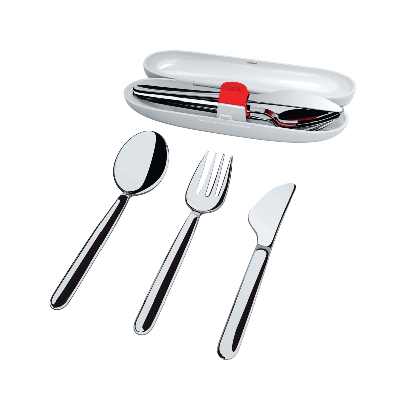 Alessi and Food à Porter travel cutlery set