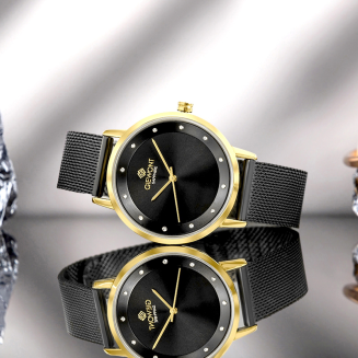 Zegarek Damski Giewont Sapphire Złoto Czarny GW4130-B4 - 7