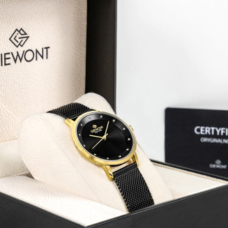 Zegarek Damski Giewont Sapphire Złoto Czarny GW4130-B4 - 9