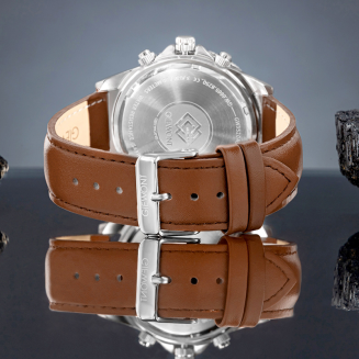 Zegarek Męski Giewont Chronograph Sapphire Brązowo Niebieski GW3520-A5 - 6