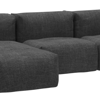  Reclining Sofa SACKit Soft Black Sofa 3 Seater Lounger - 3