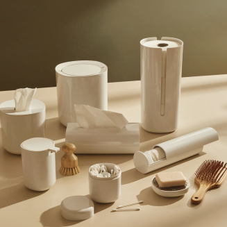 Alessi Birillo white bathroom basket - 5