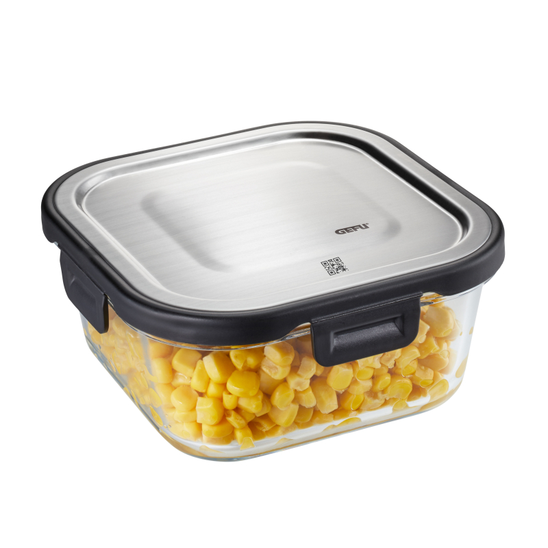  Gefu Milo square glass food container 800 ml