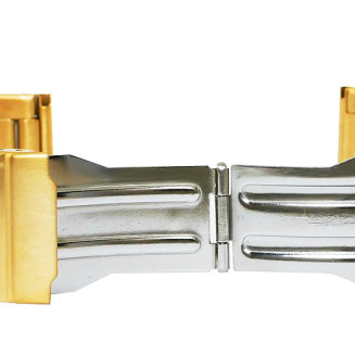 Bransoleta regulowana Złota PVD 22 mm 676G-22 - 4