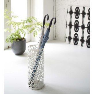  Yamazaki Nest round umbrella holder, white - 2