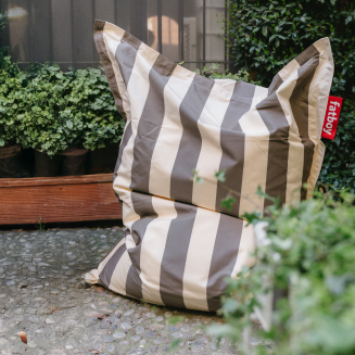  Fatboy Original Outdoor Stripe Cacao Pouf + Rock 'n Roll Pouf Rocking Chair | 15% OFF - 5