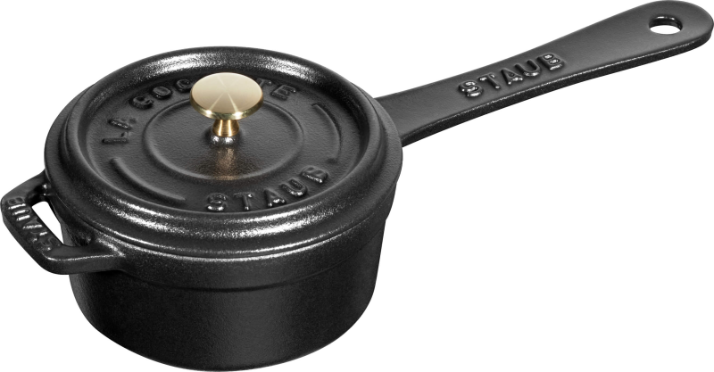 Rondelek żeliwny Staub Czarny - 0.25 l | JESIENNA PROMOCJA