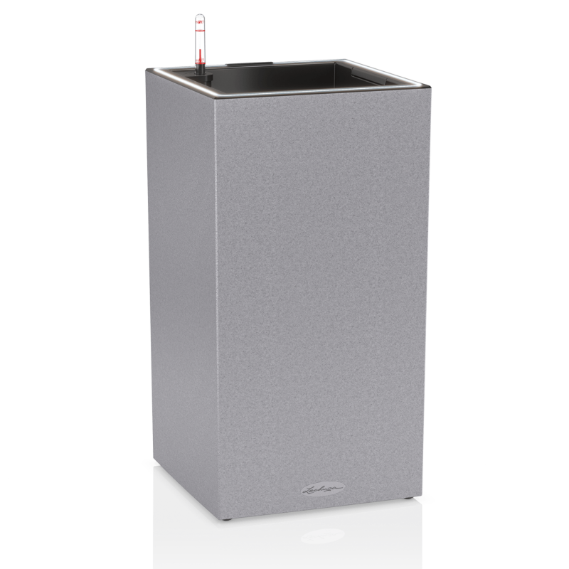 Lechuza Canto Stone 30 LED flowerpot, stone gray column