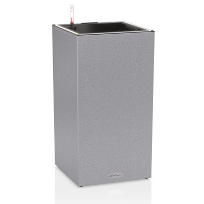 Donica Lechuza Canto Stone 30 LED kolumna szary kamienny