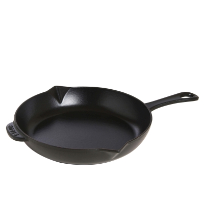  Cast iron frying pan with metal handle Staub - 26 cm, Black