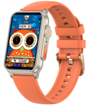 Smartwatch Damski RUBICON RNCF06 Tytan/Orange SMARUB221