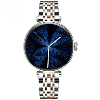 Smartwatch Gravity Srebrno Różowe Złoto Czarny 2 Paski GT26-5 - 3