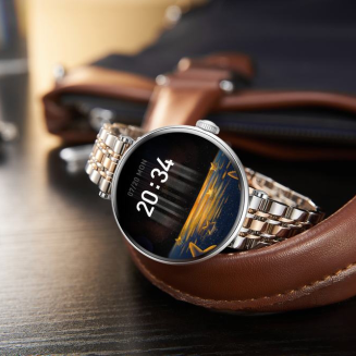 Smartwatch Gravity Srebrno Różowe Złoto Czarny 2 Paski GT26-5 - 4