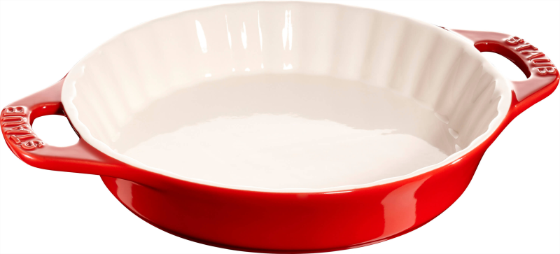  Staub round ceramic cake platter - 2 ltr, red
