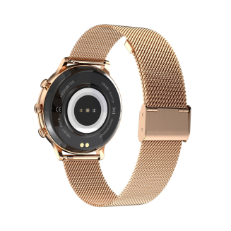Smartwatch Damski VELTORI VT310-1 Złota Bransoleta + Różowy Pasek Silikonowy - 6