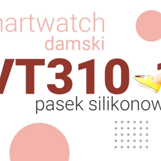 Smartwatch Damski VELTORI VT310-1 Złota Bransoleta + Różowy Pasek Silikonowy - 10