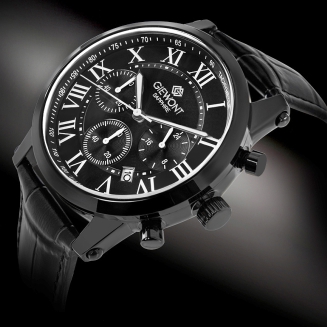 Zegarek Męski Giewont Chronograph Sapphire Czarny GW6260-A3 - 2