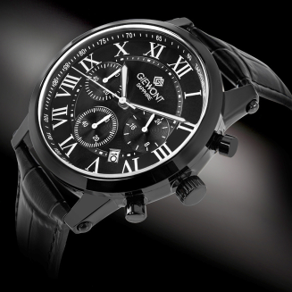Zegarek Męski Giewont Chronograph Sapphire Czarny GW6260-A3 - 2