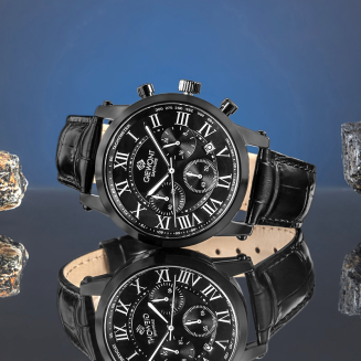 Zegarek Męski Giewont Chronograph Sapphire Czarny GW6260-A3 - 6